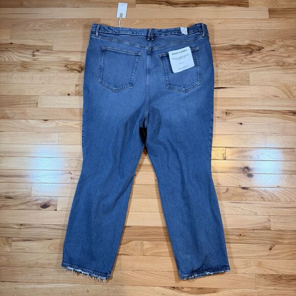 NWT Good American “Good Classic” Women’s Jeans Size 24 Indigo Blue MSRP $165 - Picture 2 of 9
